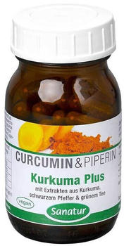 Sanatur Kurkuma Plus Curcumin & Piperin Kapseln (180 Stk.)