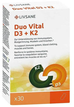 PXG Pharma Livsane Duo Vital D3 + K2 Kapseln (30 Stk.)