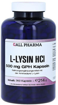 Hecht Pharma L-Lysin 500mg GPH Kapseln (360 Stk.)