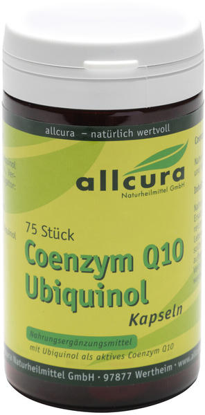 Allcura Coenzym Q10 Ubiquinol 100mg Kapseln (75 Stk.)