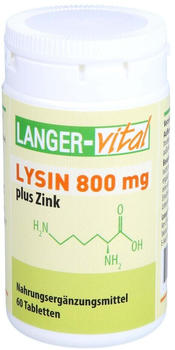 Langer vital Lysin 800mg plus Zink Tabletten (60 Stk.)