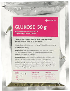 Medicalfox Glukose Kirsch Plv.z.Her.e.Lsg.z.Einnehmen (50 g)