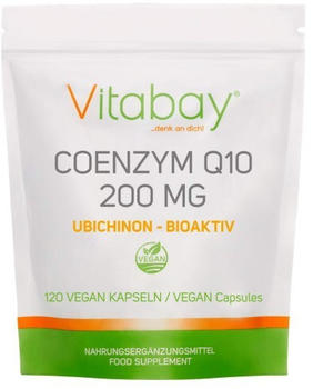 Vitabay Coenzym Q10 200mg Ubichinon - Bioaktiv Kapseln (120 Stk.)