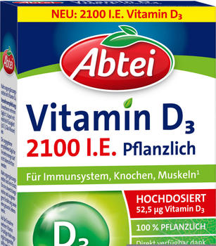 Abtei Vitamin D3 2100 I.E. pflanzlich Kapseln (24Stk.)