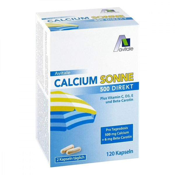 Avitale Calcium Sonne 500 Direkt Kapseln (120 Stk.)