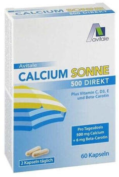 Avitale Calcium Sonne 500 Direkt Kapseln (60 Stk.)