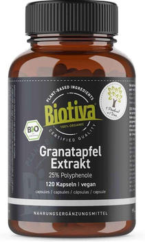 Biotiva Granatapfel Extrakt Bio Kapseln (120 Stk.)