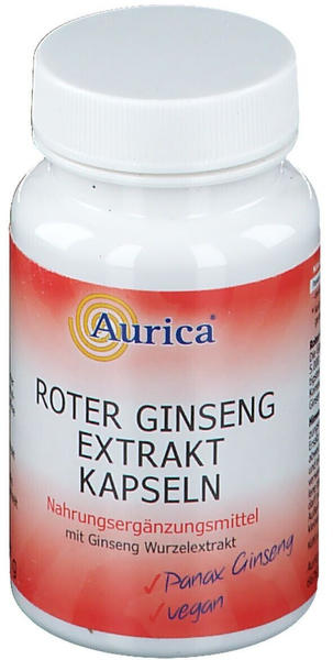 Aurica Roter Ginseng 300mg Extrakt Kapseln (60 Stk.)