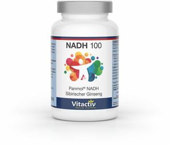 Vitactiv Natural Nutrition NADH 100 + GInseng Kapseln (60 Stk.)