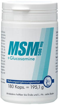 Pharma Peter MSM 500mg + Glucosamine Kapseln (180 Stk.)