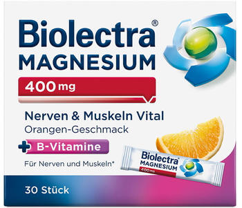 Hermes Biolectra Magnesium 400 mg Nerven & Muskeln Vital Sticks (30 Stk.)