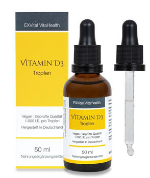 EXVital Vitamin D3 1000 I.E. Tropfen (50ml)