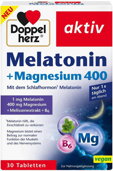 Doppelherz Melatonin + Magnesium 400 Tabletten (30 Stk.)