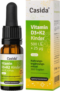 Casida Vitamin D3 + K2 Tropfen Kinder vegan (10ml)