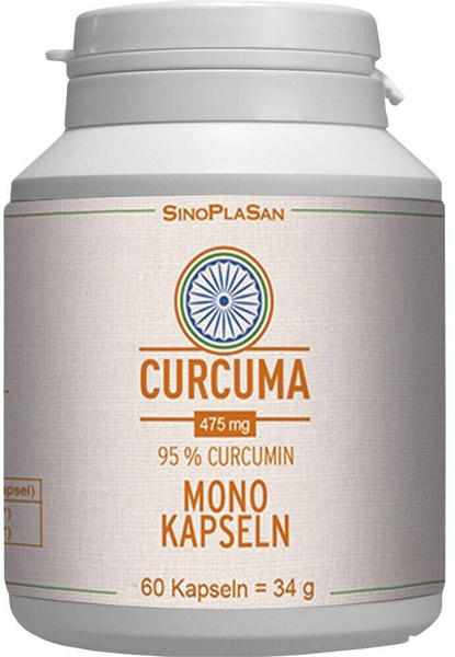 Sinoplasan Curcuma 475mg 95% Curcumin Mono-Kapseln (60 Stk.)