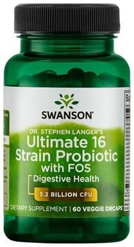 Swanson Ultimate 16 Strain Probiotic mit FOS vegetarische Kapseln (60 Stk.)