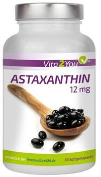 Vita2You Astaxanthin 12mg Softgelkapseln (60 Stk.)