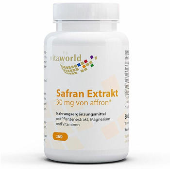 Vita World GmbH Safran Extrakt 30 mg Kapseln (60 Stk.)
