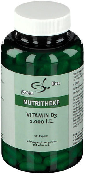 11 A Nutritheke Green Line Vitamin D3 1.000 I.E. Kapseln (180 Stk.)
