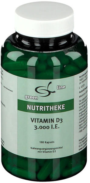 11 A Nutritheke green line Vitamin D3 3.000 I.E. Kapseln (180 Stk.)