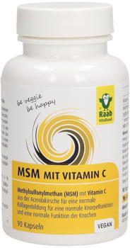 Raab Vitalfood MSM mit Vitamin C Kapseln (90 Stk.)