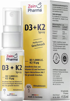 ZeinPharma Vitamin D3+K2 1000 I.E. Spray (25ml)