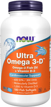 Now Foods Ultra Omega 3-D Weichkapseln (180 Stk.)