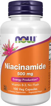 Now Foods Niacinamide 500mg Kapseln (100 Stk.)
