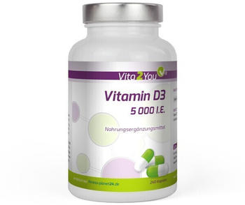 Vita2You Vitamin D3 5.000 I.E. Kapseln (240 Stk.)