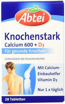 Abtei Knochenstark Calcium 600 + D3 Tabletten (28 Stk.)