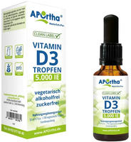 APOrtha&reg; Vitamin D3 5.000 IE pro Tropfen - vegetarische Tropfen 50 ml