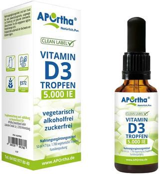 Aportha Vitamin D3 5.000 I.E. Tropfen (50ml)