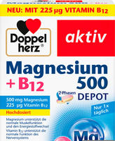 Doppelherz aktiv Magnesium 500 + B12 2-Phasen Depot 51 g, Grundpreis: &euro;...