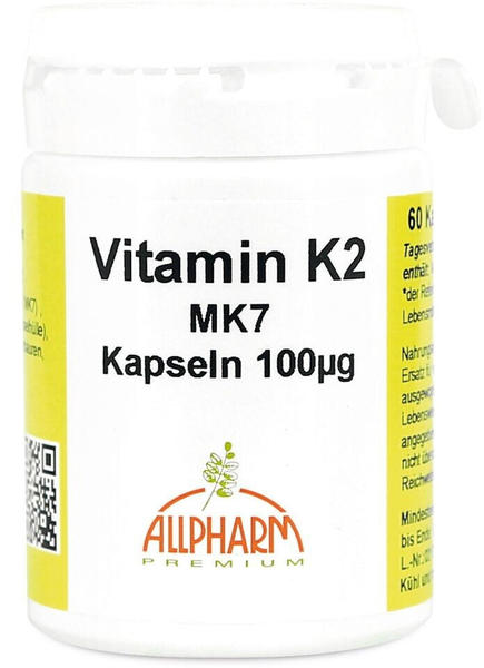 Allpharm Vitamin K2 MK7 Kapseln 100 µg (60 Stk.)