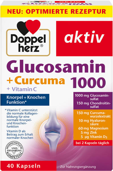 Doppelherz aktiv Glucosamin 1000 + Curcuma Kapseln (40 Stk.)