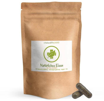 vitalundfitmit100 Natürliches Eisen aus Bio Curryblatt Kapseln (60 Stk.)