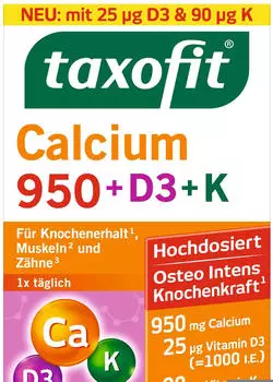 MCM Taxofit Calcium 950 + D3 + K Tabletten (30 Stk.)