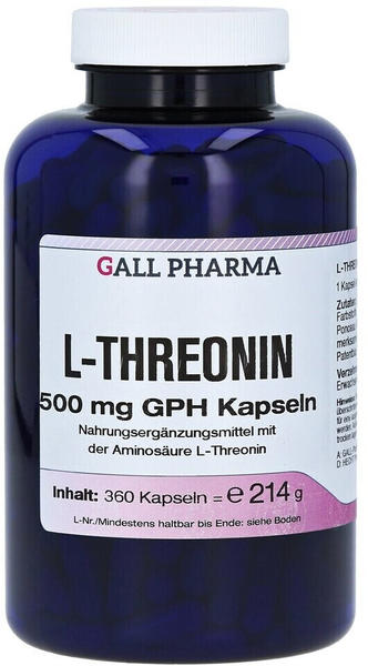 Gall-Pharma Gall Pharma L-Threonin 500mg Kapseln (360 Stk.)
