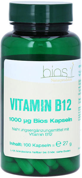 Bios Naturprodukte Vitamin B12 1000µg Bios Kapseln (100 Stk.)