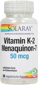 Solaray Vitamin K2 Menaquinon-7 50µg Kapseln (30 Stk.)