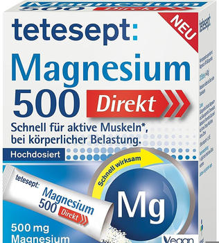 Tetesept Magnesium 500 Direkt Sticks Orangengeschmack (20 Stk.)