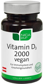 Nicapur Vitamin D3 2000 Vegan Kapseln (60 Stk.)