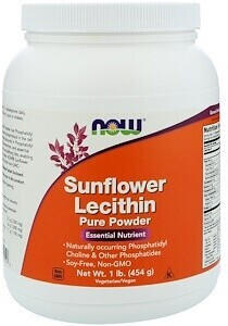 Now Foods Sonnenblumenlecithin reines Pulver (454g)