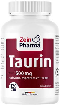 ZeinPharma Taurin 500mg Kapseln (120 Stk.)