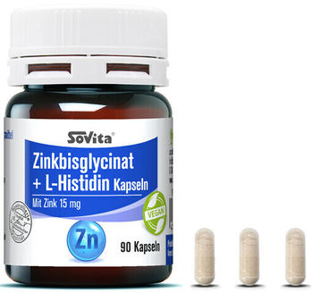 Ascopharm Sovita Zinkbisglycinat + L-Histidin Kapseln (90 Stk.)