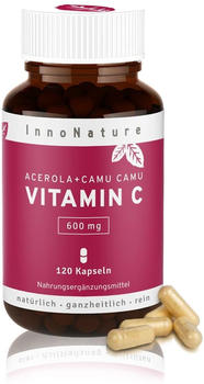 InnoNature Vitamin C 600mg Acerola + Camu Camu Kapseln (120 Stk.)