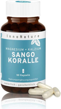 InnoNature Sango Koralle Magnesium + Kalzium Kapseln (90 Stk.)