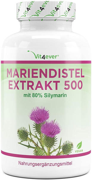 Vit4ever Mariendistel Extrakt 500 Kapseln (180 Stk.)