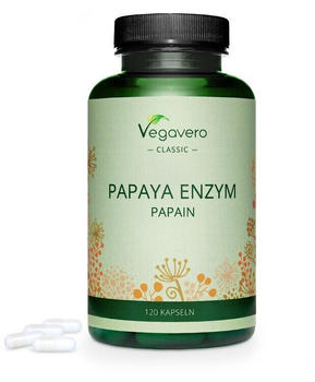Vegavero Papaya Enzym Kapseln Papain (120Stk.)