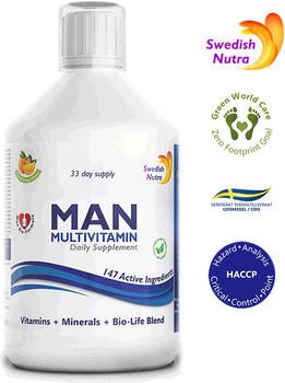 Swedish Nutra Man Multivitamin (500ml)